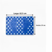 Non-Slip Bath Mat For Shower With Feet-Shaped Suction Cups - 藏蓝色 - 查看 6