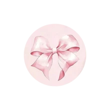 1个圆形粉色蝴蝶结卡通鼠标垫，圆形多功能办公少女风ins风可爱高端游戏键盘鼠标垫办公桌垫 - 生日礼物、圣诞礼物、节日礼物、情人节礼物 - 彩色 - 查看 6