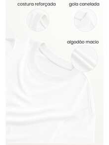Camisa Feminina Estampada Pantera 100% Algodão Casual, Bloguerinha, Gola Redonda - Branco - Visão 2