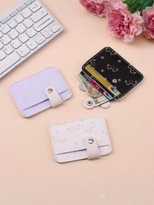 Ultra-Thin Compact Bank Card/ID Card/Driver's License Wallet, Minimalist Lightweight Multi-Card Holder - Pink - View 1