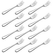 1/3/6/12 Peças Garfos de Sobremesa, 17 cm de Comprimento, Conjunto de Garfos de Pastelaria de Aço Inoxidável, Garfo de Frutas, Mini Garfo de Bolo, Garfo de Aperitivo, Adequado para Uso Familiar, Casamento, Festa, Café, Restaurante, Pode ser Lavado na Máquina de Lavar Louça, Suprimentos para Festa de Natal, Suprimentos para Festa de Halloween - Multicolorido - Visão 12