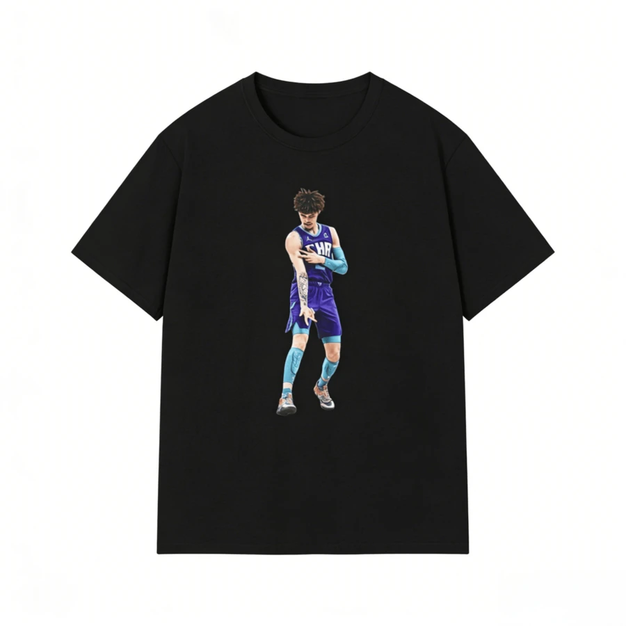 Copy Of Unisex Softstyle T-Shirt - 黑色 - 查看 1