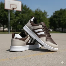 Men's Casual Street Premium Synthetic Leather Comfortable Sneakers, New Release, Shipping Now, Sizes 35 To 43. - 咖啡 - 查看 1