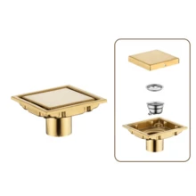 304 Stainless Steel Square Floor Waste Drain Tile Insert Accessories Large Flow Draine Drain Anti-Odor Shower Grates Toilet - Multicolor - View 14