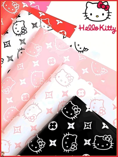 Sanrio 20/10 hojas de papel de regalo de Hello Kitty, papel de regalo floral, papel de regalo impermeable, papel de regalo para ramos, papel de regalo, suministros para envolver regalos, adecuado para: suministros para fiestas, suministros para floristerías, decoraciones para fiestas, bricolaje, bodas, floristerías, regalos de cumpleaños, propuestas de matrimonio, Halloween, Navidad, regreso a clases, Acción de Gracias, Día de la Madre, Día del Padre, aniversario