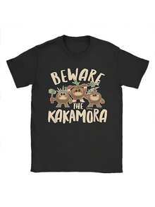 Moanas Beware The Kakamora Tee Shirt For Men Men Gift Idea T Shirts Cotton Clothing1 - màu đen - Xem 1