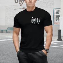 French Metal Band Gojira From Mars To Sirius Flying Whale Music Album Graphic Hoodie Top T-Shirt Men's Fashion Retro Hooded Sports - 黑色 - 查看 4
