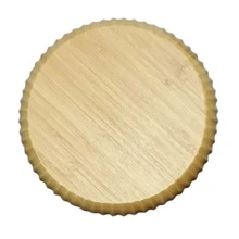 Oikos 19cm Round Fluted Bamboo Salad Bowl, Multipurpose - Brown - View 4