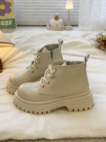 Punk Business KNOTTED Eyelets Office Holidays Fall & Winter - Beige - View 4