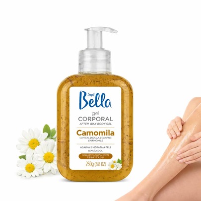 Gel Calmante Camomila 250g Pós Depilação Hidratante Depil Bella