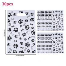 100个装派对礼品袋，狗狗脚印图案手提袋，珠宝礼品袋，节日礼品袋，平口手提袋，小礼品袋。适用于节日、婚礼、珠宝、礼品袋、派对生日和婚庆礼品袋。 - 彩色 - 查看 9