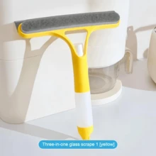 三合一玻璃刮刀，集刮水器和喷雾器于一体，多功能手持式玻璃刮刀，可用于喷洒、清洁和刮除玻璃污渍，适用于瓷砖、汽车挡风玻璃、镜子、浴室等。是厨房、浴室、家居用品和家用物品的理想之选，尤其适合开学季使用。（灰色/白色海绵条随机发货） - A - 查看 11