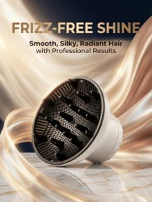 SOKANY 1个吹风机风嘴配件，适用于造型、吹干和卷发 - 黑色电动吹风机扩散器，带通风槽，适合所有发质，美发造型工具 | 流线型设计 | 高效吹干 - 白色 - 查看 7