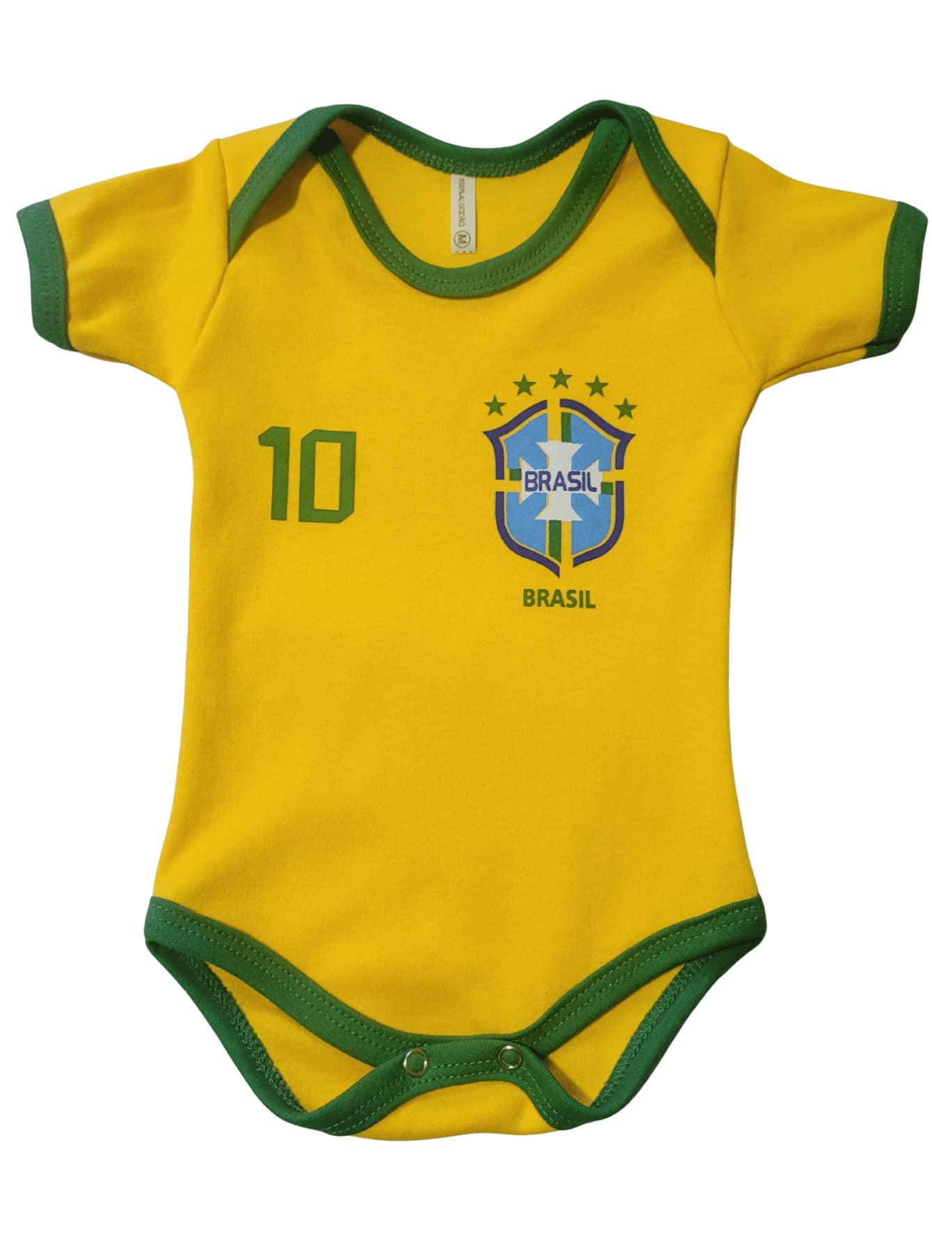 Baby Bodysuit With Brazilian National Team And Soccer Team Designs. - Màu vàng - Xem 1