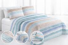 Kynley Bộ chăn ga gối in họa tiết Bouti cho mùa hè và các mùa chuyển tiếp, chất liệu 100% polyester, phù hợp với giường 90/105/135 cm, mềm mại, màu trắng, kèm vỏ gối 45x70cm. ✅ Giao hàng trong vòng 48-72 giờ - Lineas Azules - Xem 2