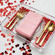 5.000 Peças de Lantejoulas Vermelhas Metálicas Brilhantes - Adequadas para o Dia dos Namorados, Casamentos, Aniversários, Enchimento de Balões e Decoração de Mesa - Decorações de PVC (Eventos Românticos, Festas de Solteiros, Festivais) - Multicolorido - Visão 4