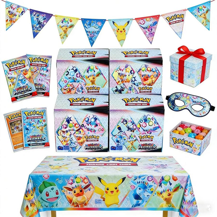 Cartas Prismáticas 360 piezas TCG: Escarlata y Violeta - Evolución Prismática, 36 paquetes por caja, 10 cartas por paquete, perfecto para coleccionar y regalar. - Multicolor - Ver 1