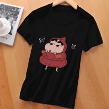 The Women's Patterned T-Shirt Is A Short Sleeved T-Shirt With A Theme Of Giant Beast Band Skull  . It Is A 170g Cotton Soft And Comfortable Casual Top, Suitable For Daily Wear, Weekend Outings, Friend Gatherings, And Playful Y2K Aesthetics. It Is Fashionable, Loose, Breathable, And Easy To Match With Wardrobe Essentials - Black - View 2
