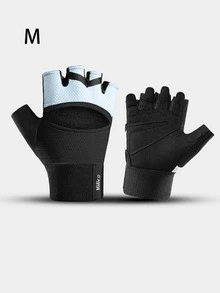 Guanti da palestra ergonomici con fascia per polso estesa per supporto extra delle articolazioni, guanti da fitness traspiranti a mezza dita adatti per donne e principianti per sollevamento pesi, guanti sportivi resistenti perfetti per stacchi pesanti in palestra, ciclismo, esercizi e attività all'aperto in estate - Multicolore - Visualizzare 15
