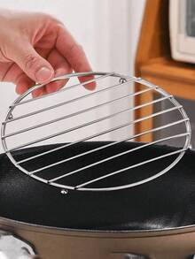 1pc Square Heat-Resistant Kitchen Table Mat, Coaster, Thickened Stainless Steel Pot Holder, Thermal Insulation Pad Rack, Multi-Purpose Steaming Rack For Home Kitchen, Anti-Scald Dish Rack, Multi-Purpose Drain Rack - Multicolor - View 12