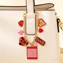 Móc khóa hình trái tim trang trí ngày Valentine, phụ kiện du lịch, móc khóa túi xách máy bay, móc khóa dây trang trí. - Nhiều màu - Xem 4