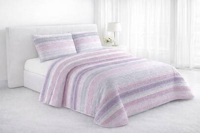 Kynley Colcha Bouti Estampado para Verano y Entretiempo, Colcha para Cama 100% Poliester, Colcha Cubre Cama para Cama 90/105/135/150/180cm, Suave, Blanco con Funda de Cojin 45x70cm. ✅ Entrega en 48-72h