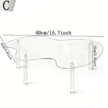 Double-Layer Acrylic Cake Stand (1 Piece), Clear/Black Finish, Viral Dessert Table/Jewelry Organizer, Luxury Home Baking Snack Rack, Must-Have For Bakers, Fit Holidays/Weddings/Birthdays/Parties - Clear - View 6