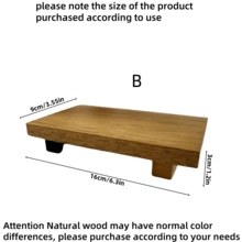 1 套木制毛巾托盘、肥皂盒、水槽台面支架、海绵和肥皂分配器收纳盒、香水和化妆品托盘、浴室装饰和配件圣诞礼物 - 棕色 - 查看 14