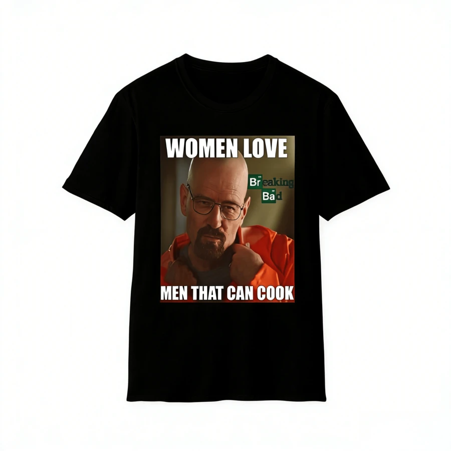Funny Cooking T-Shirt, Perfect For Food Lovers, Gift For Chefs, Breaking Bad - 黑色 - 查看 1