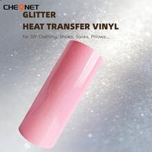 CHEONET Glitter Heat Transfer Vinyl Roll - Vibrant Multi-Color Heat Transfer Vinyl For DIY Fabric Name Tags, T-Shirts And Party Decorations, Easy To Cut, Perfect Iron-On Vinyl For DIY Fabric Projects And Garment Design - Multicolor - View 23