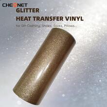 CHEONET Glitter Heat Transfer Vinyl Roll - Vibrant Multi-Color Heat Transfer Vinyl For DIY Fabric Name Tags, T-Shirts And Party Decorations, Easy To Cut, Perfect Iron-On Vinyl For DIY Fabric Projects And Garment Design - Multicolor - View 20