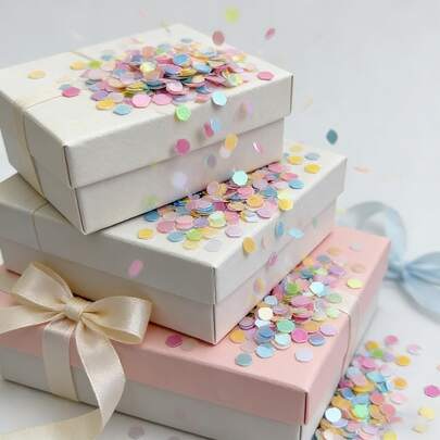 30g de paiete hexagonale de 3 mm | Culori asortate, confetti multicolor, potrivite pentru decorațiuni, nunți, articole pentru petreceri de ziua de naștere, nail art, cadouri artizanale, slime și articole festive