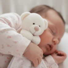 Premium Baby Blanket For Boy And Girl With Pacifier Clip And Removable Interactive Bear Face Double-Sided Blanket Made Of 100% Cotton Mesh And Absorbent And Printed Plush, Anti-Allergic And Comfortable - Màu hồng gỉ - Xem 6