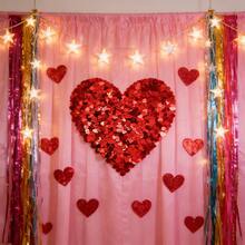 5.000 Peças de Lantejoulas Vermelhas Metálicas Brilhantes - Adequadas para o Dia dos Namorados, Casamentos, Aniversários, Enchimento de Balões e Decoração de Mesa - Decorações de PVC (Eventos Românticos, Festas de Solteiros, Festivais) - Multicolorido - Visão 6