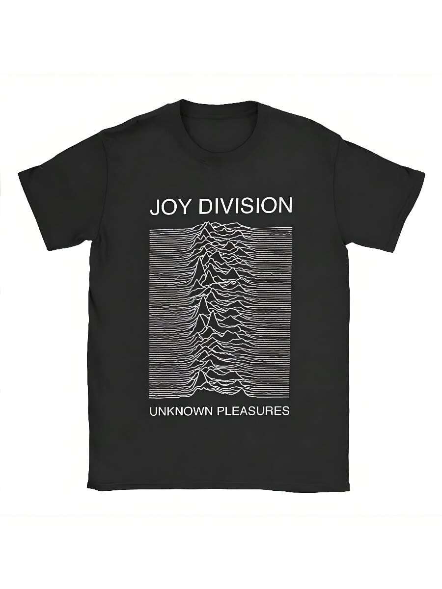 COOL SUMMER T-Shirt Joy Division Leisure Cotton Tees Short Sleeve T Shirts O Neck Tops Summer - màu đen - Xem 1