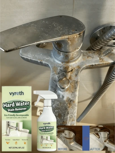 JUE FISH Bathroom Cleaner, Suitable For Cleaning Stains On Multiple Surfaces Including Bathtubs, Sinks, And Bathroom Glass. A Great Gift For Family And Friends, Especially During Holidays. (New And Old Versions Will Be Sent Randomly.)