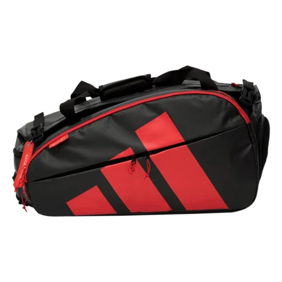  Paletero Adidas Multigame Negro y Rojo Alejandro Galán - Paletero Hombre Adidas - Protección Térmica - Compartimentos Separados y Ordenados - Mochila Padel Hombre - Envíos Península 24/48h