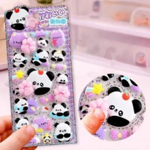 1piece 3D Stereo Resin Animal Fun Nighttime Glowing Hard-Plastic Sticker, Crystal Diamond Cartoon Decoration Sticker, 3D Cute Relief Sticker, Multiple Styles Available, Suitable For Sticker Books, Laptops, Refrigerators, Luggage, Exchanging Stickers, Room Decoration Stickers, Cartoon DIY Phone Case Decoration. The Design Is Suitable For Home Use, Birthdays, Parties, Halloween, Christmas, And Other Occasions. - Multicolor - View 7