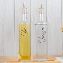 Glass Oil And Vinegar Set 525ml With Polymer Pouring Spout - Kit 2 - Oil and Vinegar - View 1