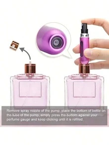 1pc Portable Mini Perfume Atomizer Spray Bottle Set – Refillable Travel Size Fragrance Dispenser For On-The-Go Touch-Ups – Ideal For Carrying Your Favorite Scents In Purses, Pockets, Gym Bags, And During Travel Or Shopping Trips – Leakproof, Easy To Fill, And Perfect For Parties & Everyday Use Back To School Perfume Bottle - màu ngẫu nhiên - Xem 9