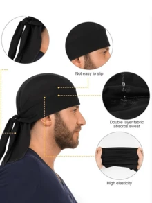 Quick-Dry Breathable Cycling Cap, Unisex Sun Protection Cycling Headband, Moisture-Wicking Sports Headscarf, Suitable For Cycling, Hiking, Running, Outdoor Sports And Daily Use, Cycling Accessory & Outdoor Essential - Multicolor - View 6