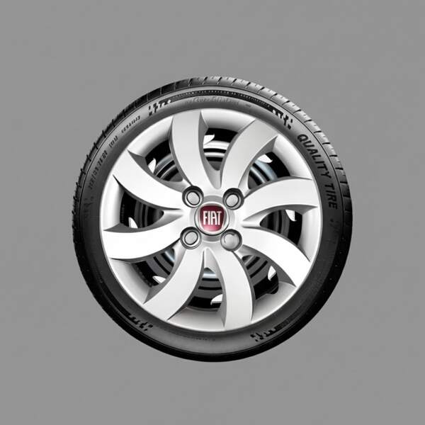 Jogo 4 Calotas Aro 14 Fiat Palio  Strada + Emblemas