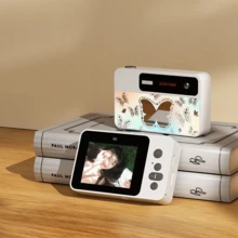 1080P高清数码相机，8倍数码变焦，适用于Vlog拍摄，2.4英寸液晶显示屏，可充电，专业摄影相机，支持32G SD卡，可用于拍照、录像和网络摄像头，适合作为感恩节、圣诞节和新年礼物。 - 多色-蝴蝶 - 查看 9