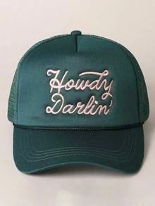 1pc Women's Outdoor Embroidered "Day Drinkin" Adjustable Drawstring Mesh Baseball Cap, Casual Sun Hat For Girlfriend, Spring Autumn Travel, Unisex Versatile Sun Protection Hat, Y2K Style Youth Cap - Baseball Cap - View 23