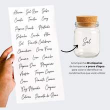 Spice Jar Kit (200ml) + Spice Sheet With 28 Transparent Stickers - 6 lọ + vỉ đóng gói - Xem 2