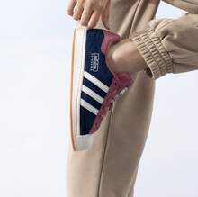 Adidas Originals SUPERSTAR Comfortable And Simple Thin-Soled Low-Top Sneakers For Women, Blue - Blue Pink - View 3