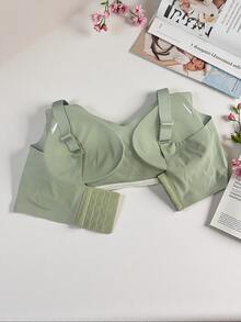 2pcs/Set Solid Color Comfortable Minimalist Plus Size Bras For Women - Multicolor - View 6