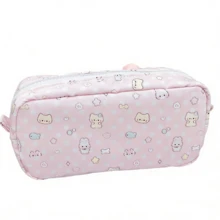 1个蝴蝶结兔子毛绒铅笔盒，高颜值ins风少女学生大容量文具收纳袋 - 彩色 - 查看 6