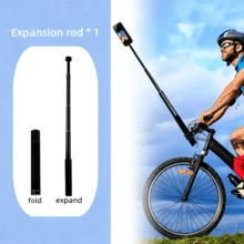 Invisible Selfie Stick Extension Pole Compatible With Insta360 X5 X4 X3, 13 12 Action 5 4 3 Cameras, Aluminum Alloy Bracket - one-size - View 7