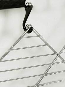 1 pieza Tapete de mesa de cocina resistente al calor cuadrado, posavasos, soporte de ollas de acero inoxidable reforzado, almohadilla de aislamiento térmico, rejilla multiusos para cocinar al vapor, rejilla anti-escaldadura, rejilla multiusos para escurrir - Plateado - Ver 9